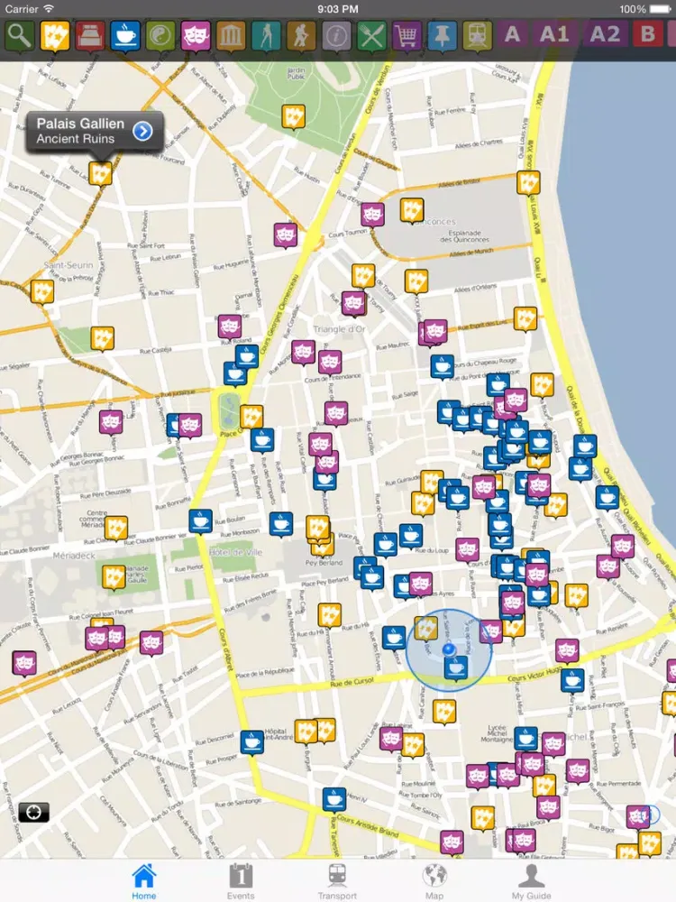 Bordeaux Travel Guide Offline iPad 应用截图