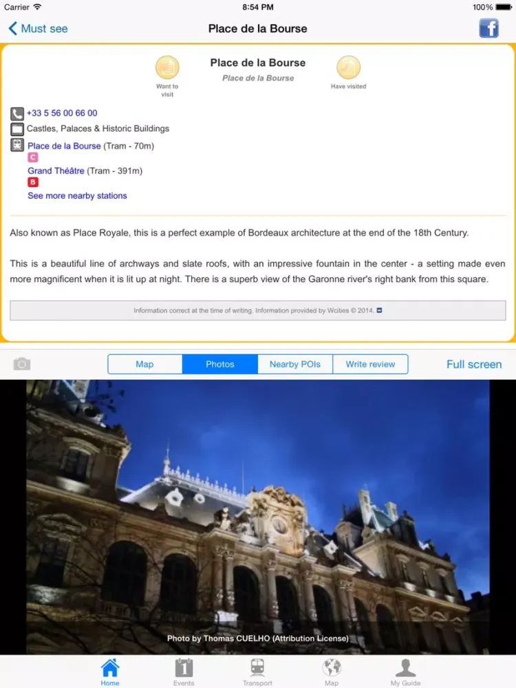 Bordeaux Travel Guide Offline iPad 应用截图