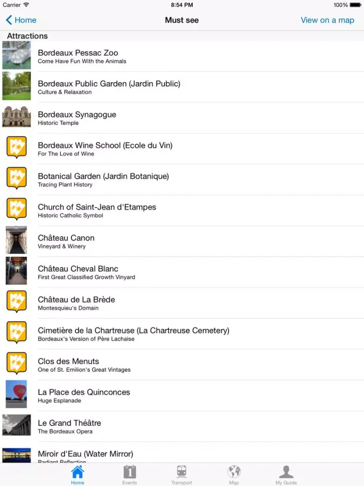 Bordeaux Travel Guide Offline iPad 应用截图