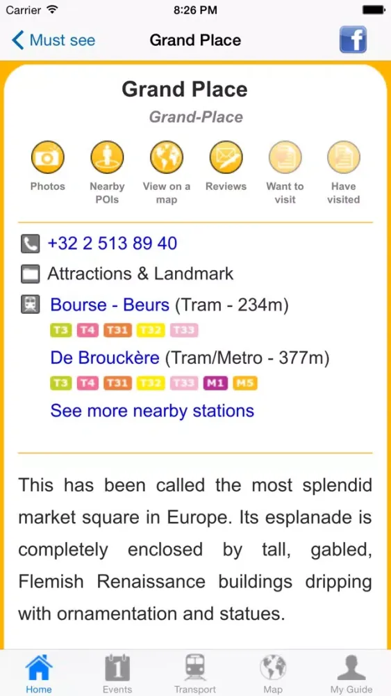 Capturas de tela do Brussels Travel Guide Offline