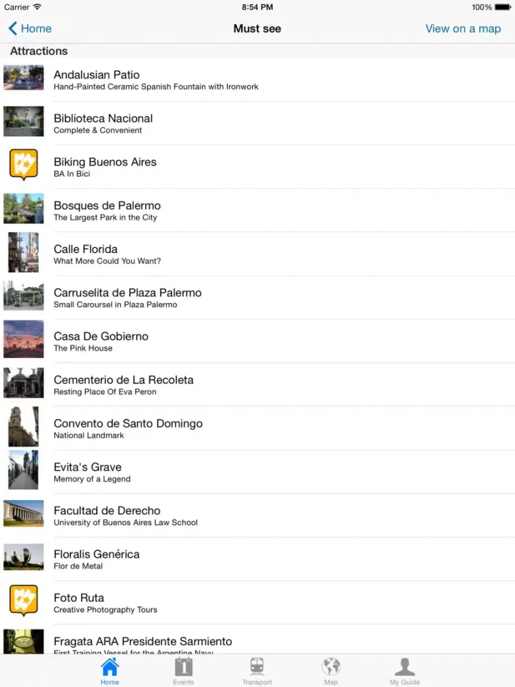 Captures d'écran de Buenos Aires Travel Guide Offline iPad 