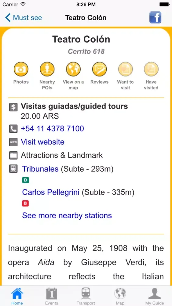 Captures d'écran de Buenos Aires Travel Guide Offline