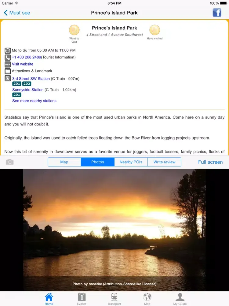 Calgary Travel Guide Offline iPad  Screenshots