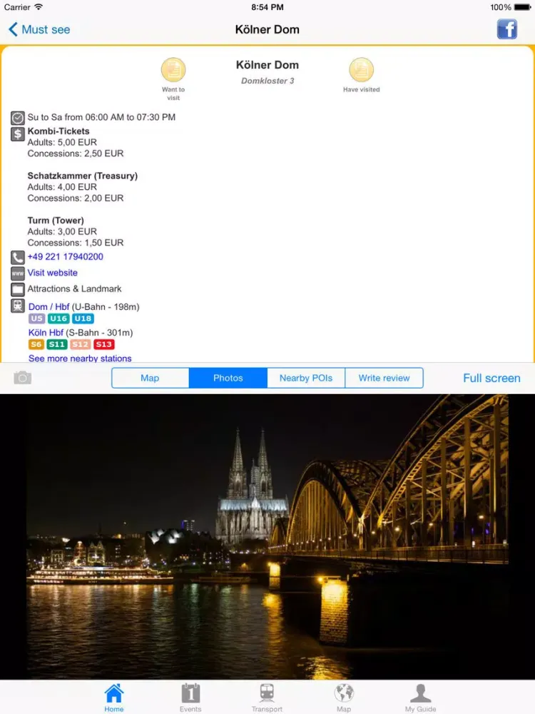 Captures d'écran de Cologne Travel Guide Offline iPad 