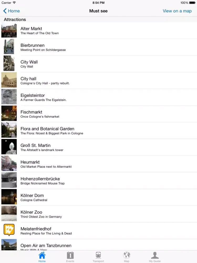 Captures d'écran de Cologne Travel Guide Offline iPad 