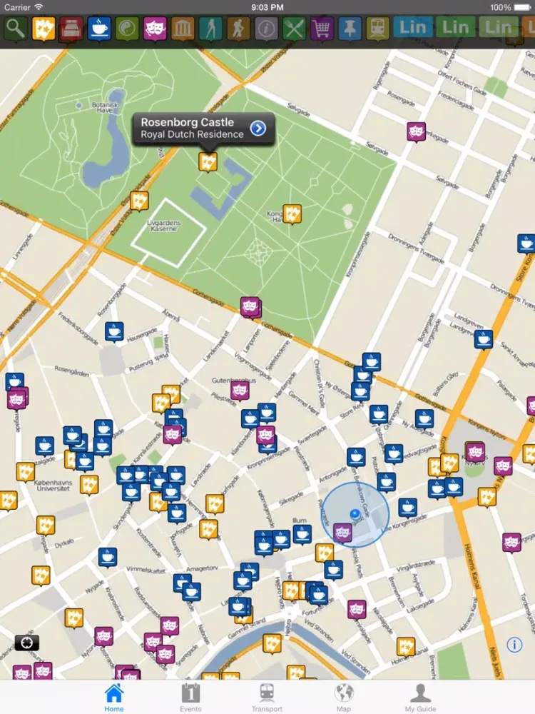 Copenhagen Travel Guide Offline iPad 應用截圖