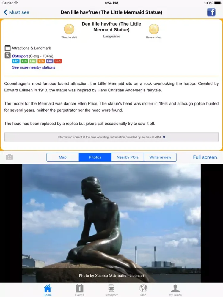 Copenhagen Travel Guide Offline iPad 應用截圖
