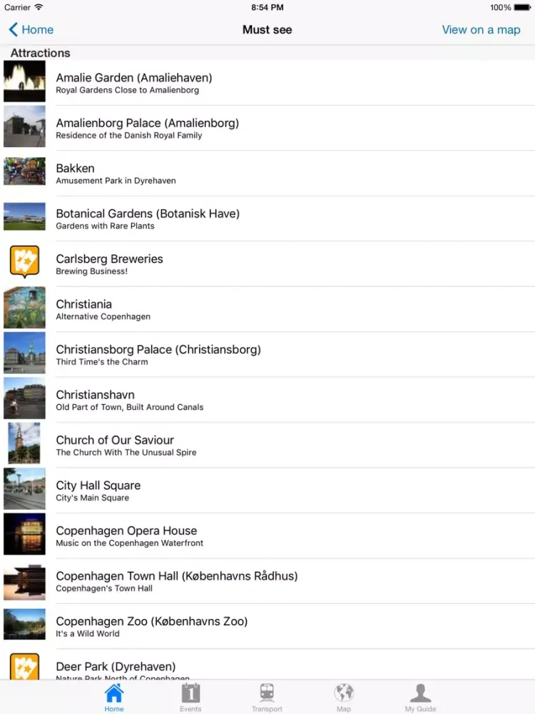 Copenhagen Travel Guide Offline iPad 應用截圖