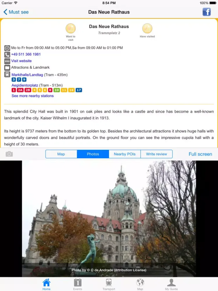 Capturas de pantalla de Hanover Travel Guide Offline iPad 