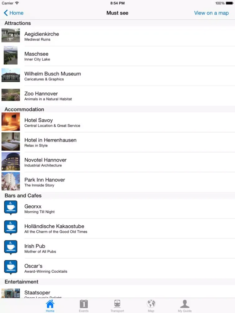 Capturas de pantalla de Hanover Travel Guide Offline iPad 