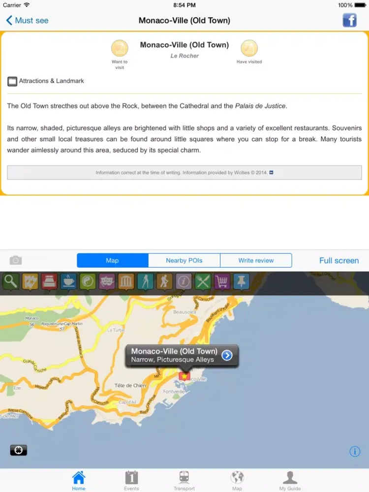 Monaco Travel Guide Offline iPad  스크린샷