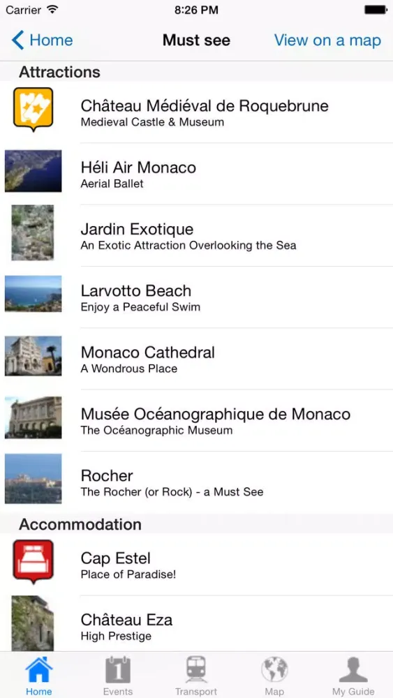 Monaco Travel Guide Offline 스크린샷