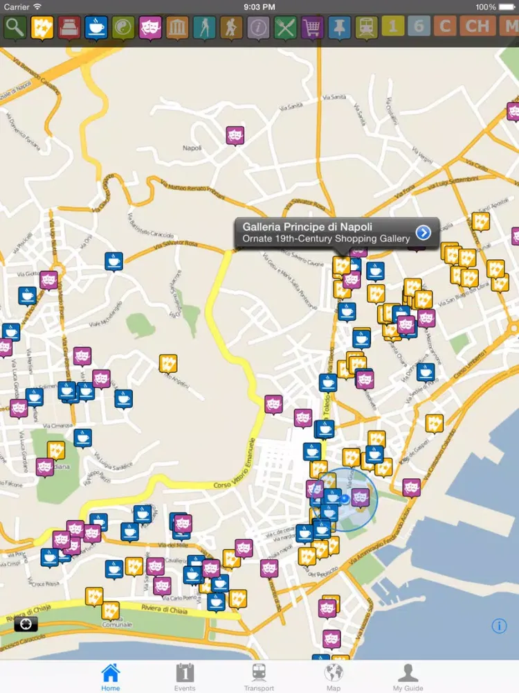 Capturas de tela do Naples Travel Guide Offline iPad 