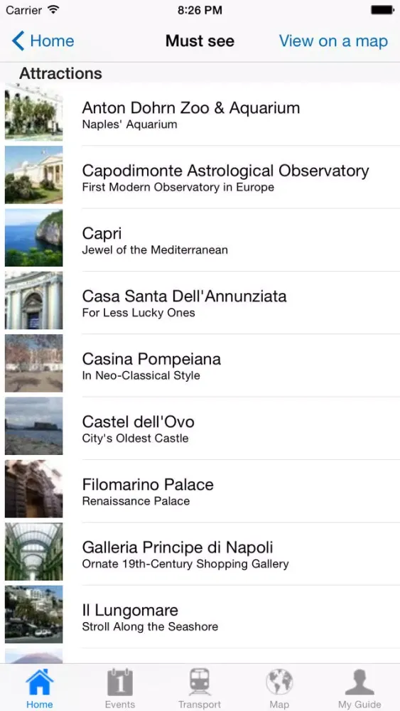 Capturas de tela do Naples Travel Guide Offline