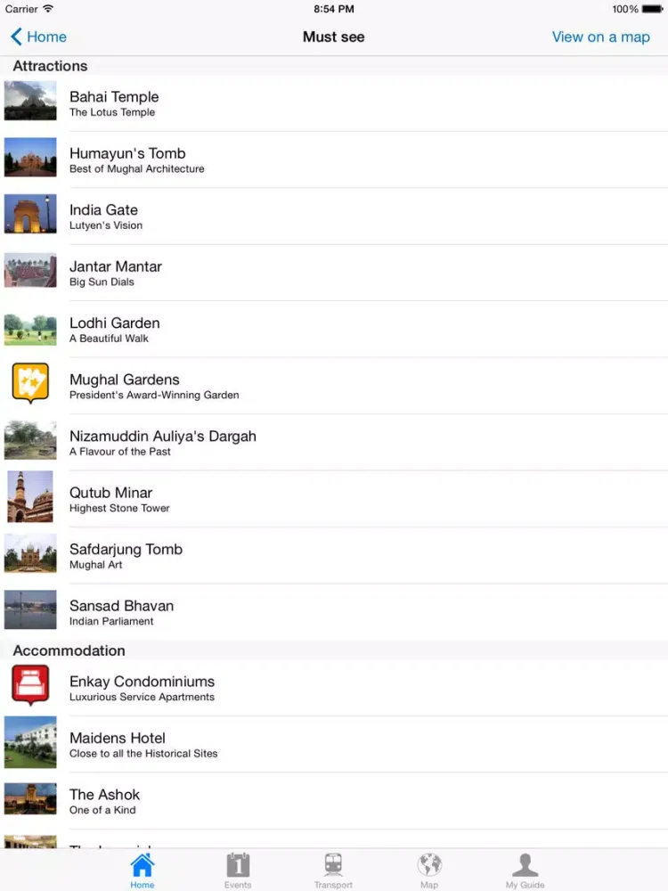 Screenshot di New Delhi Travel Guide Offline iPad 