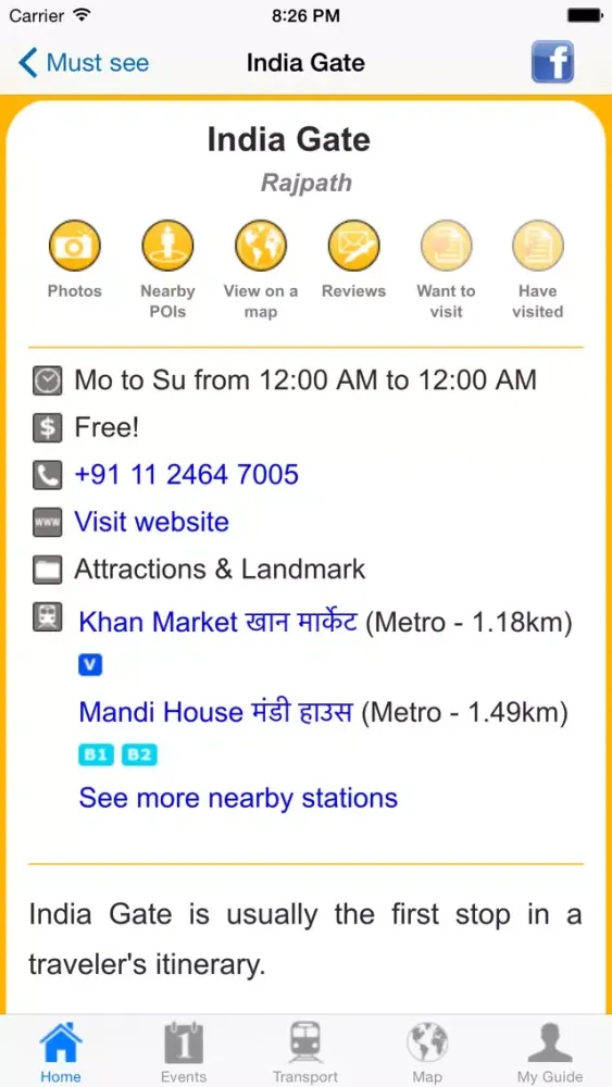Screenshot di New Delhi Travel Guide Offline