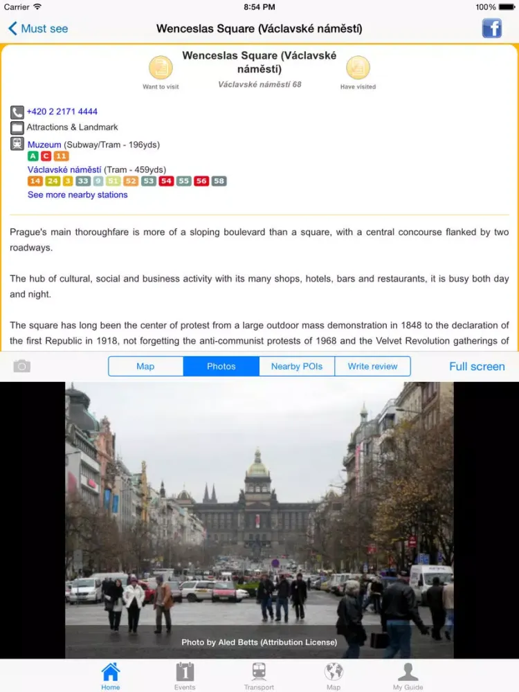 Prague Travel Guide Offline iPad 应用截图