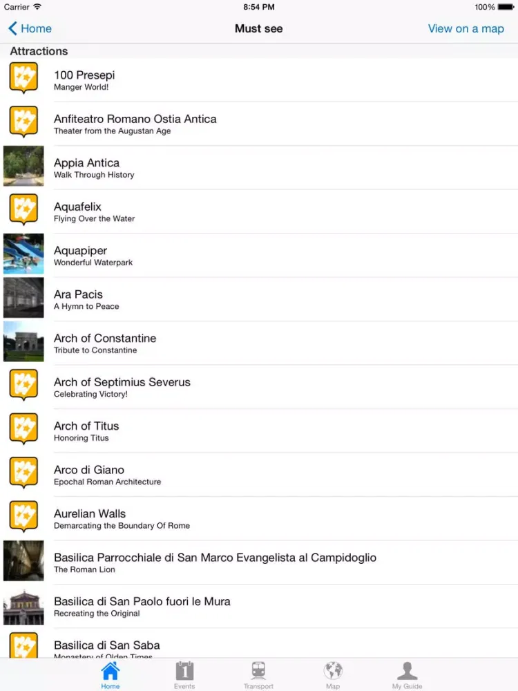Rome Travel Guide Offline iPad 應用截圖