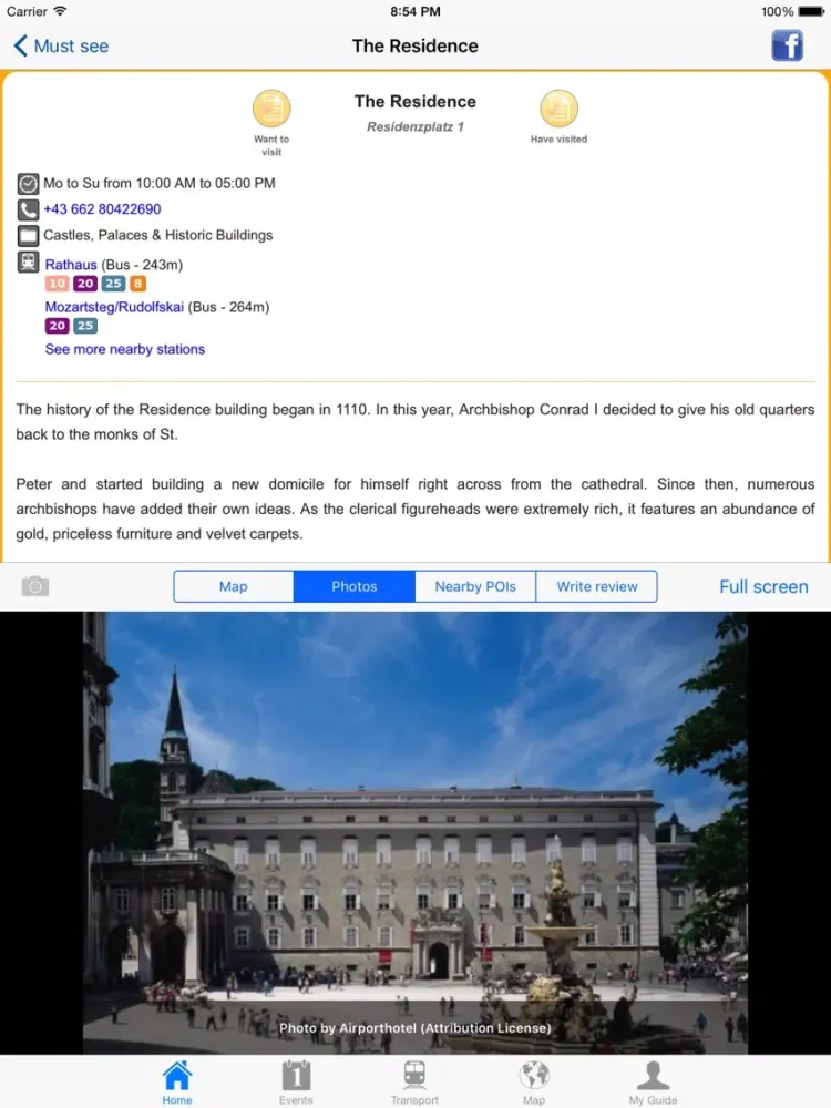 Captures d'écran de Salzburg Travel Guide Offline iPad 