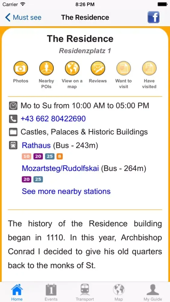 Captures d'écran de Salzburg Travel Guide Offline