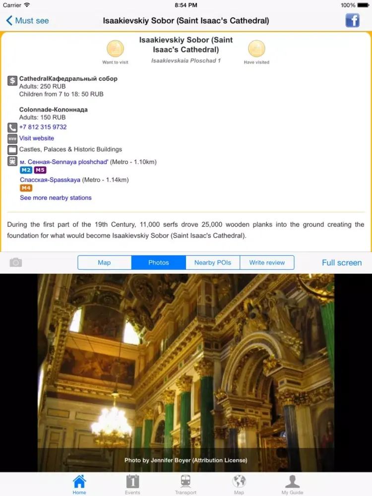 Ảnh chụp màn hình của St Petersburg Travel Guide Offline iPad 