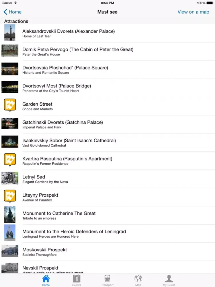 Ảnh chụp màn hình của St Petersburg Travel Guide Offline iPad 