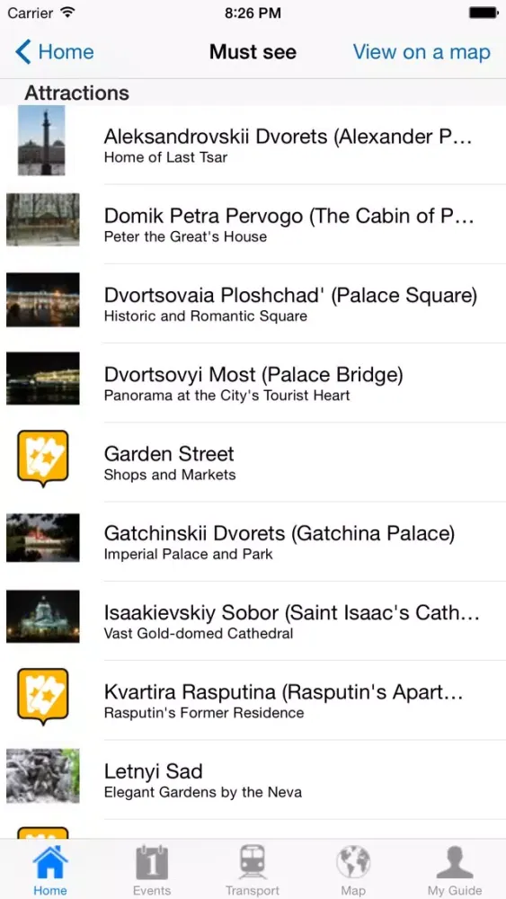 Ảnh chụp màn hình của St Petersburg Travel Guide Offline
