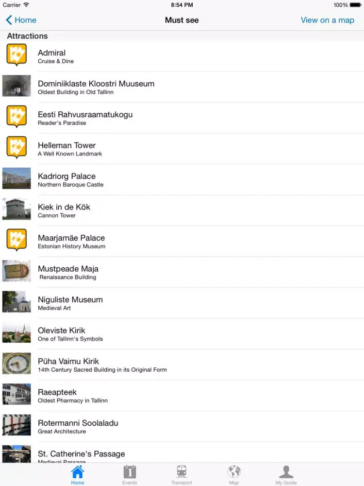 Ảnh chụp màn hình của Tallinn Travel Guide Offline iPad 
