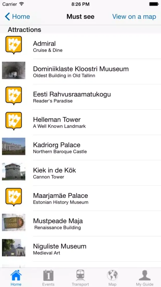 Ảnh chụp màn hình của Tallinn Travel Guide Offline