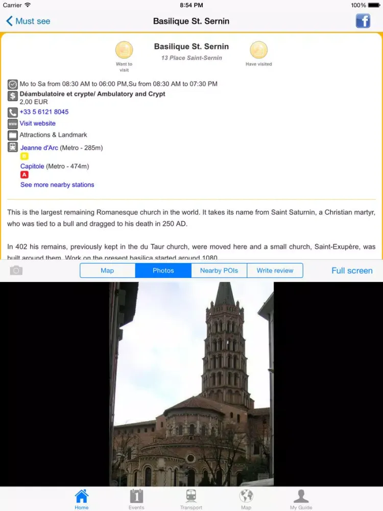 Toulouse Travel Guide Offline iPad  Ekran Görüntüleri
