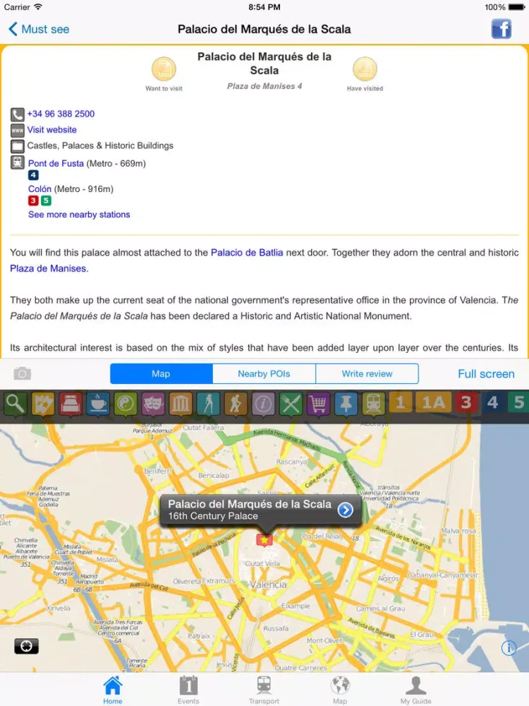 Valencia Travel Guide Offline iPad 應用截圖