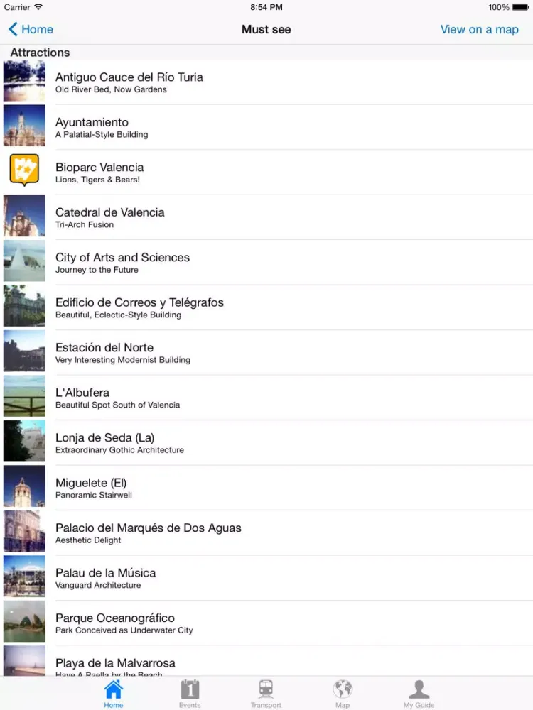 Valencia Travel Guide Offline iPad 應用截圖
