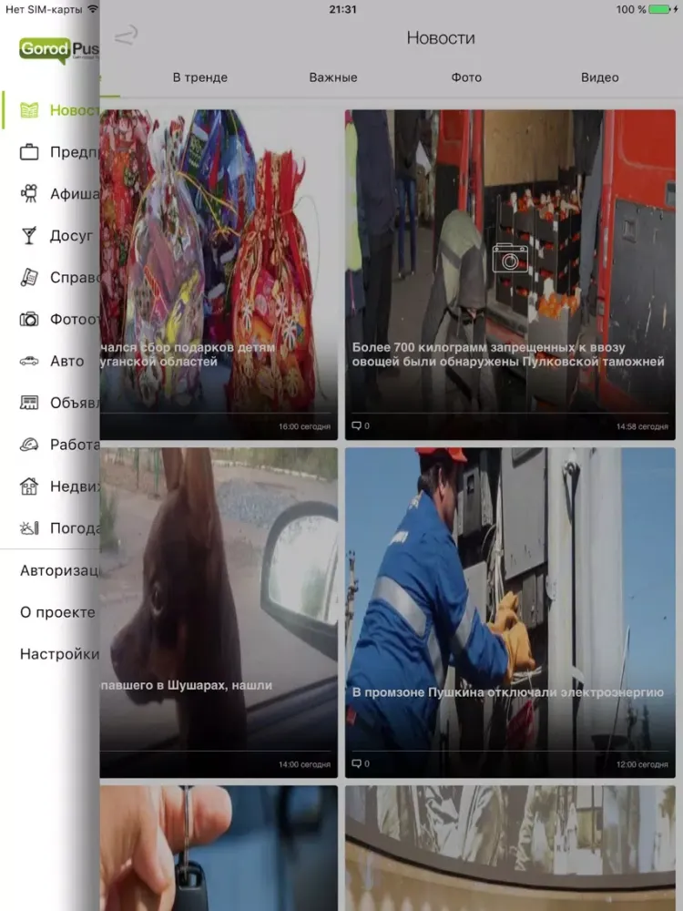 Пушкин City Guide iPad  스크린샷