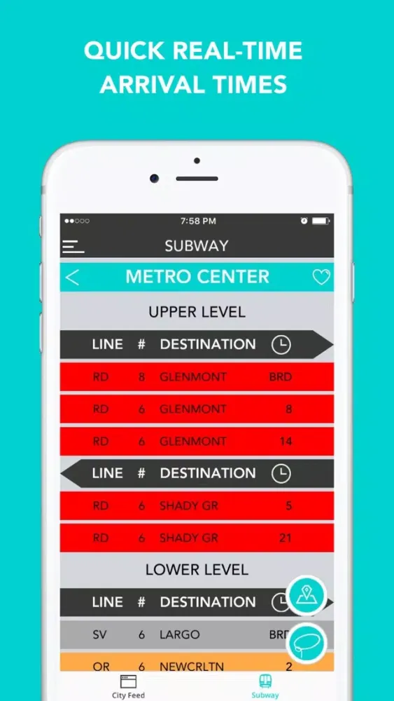 CitySlqr: DC Metro WMATA Transit & Travel App應用截圖