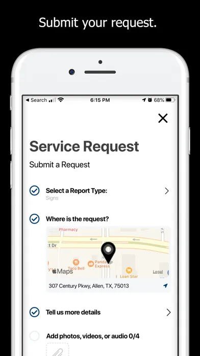MyAllen Service Requests Ekran Görüntüleri