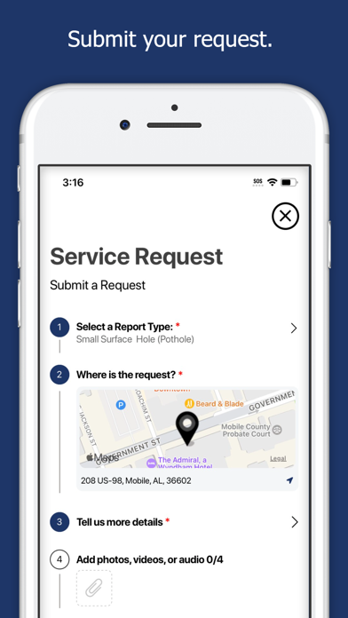 City of Mobile, AL 311 Screenshots