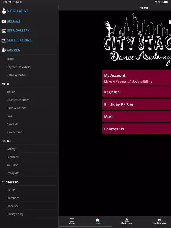 City Stage Dance Academy iPad 应用截图