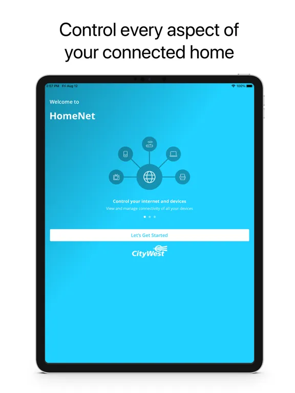 Captures d'écran de CityWest HomeNet iPad 
