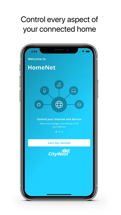 Captures d'écran de CityWest HomeNet