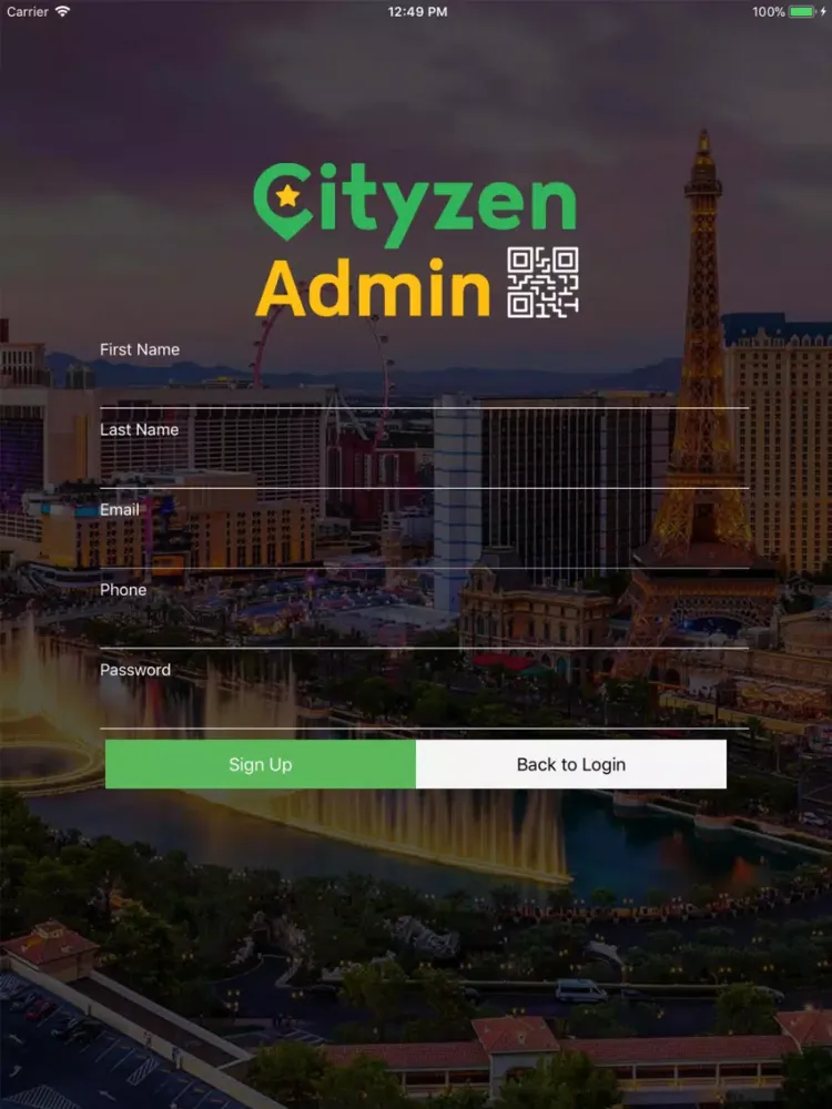 Cityzen Admin iPad 应用截图