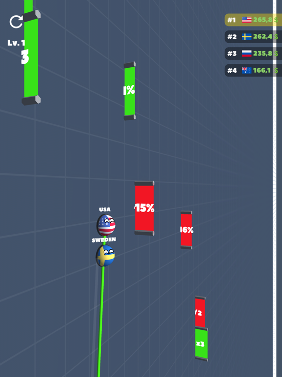 Capturas de pantalla de Countryball Race iPad 