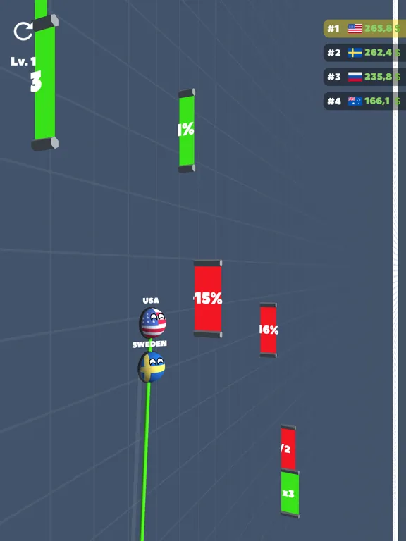 Countryball Race iPad  스크린샷