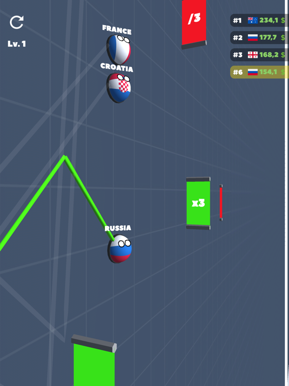 Capturas de pantalla de Countryball Race iPad 