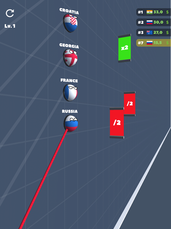 Capturas de pantalla de Countryball Race iPad 