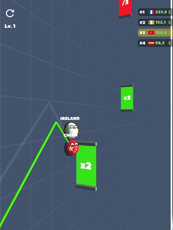 Capturas de pantalla de Countryball Race iPad 