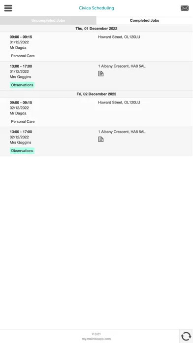 Civica Scheduling应用截图