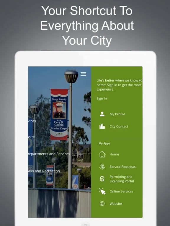 MySanteeCA iPad  Screenshots