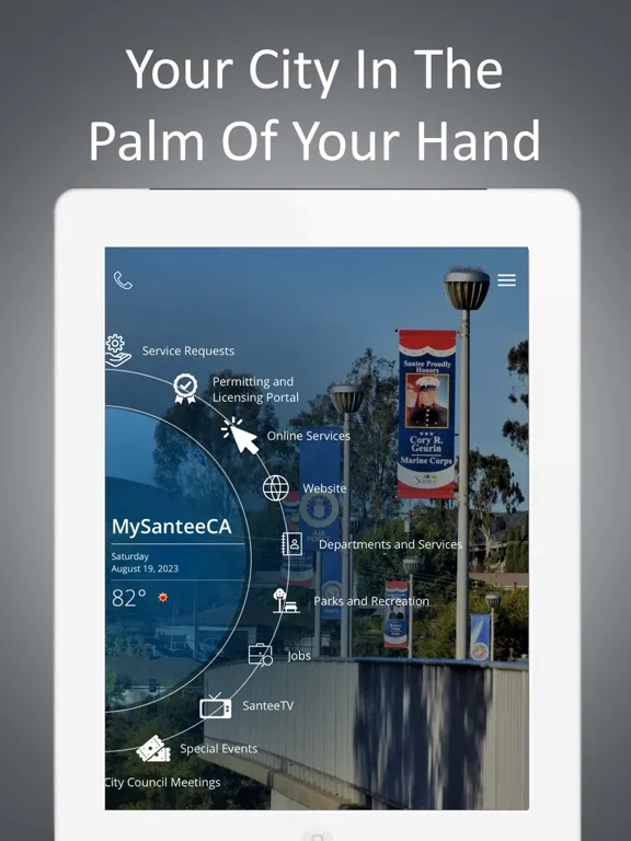 MySanteeCA iPad  Screenshots