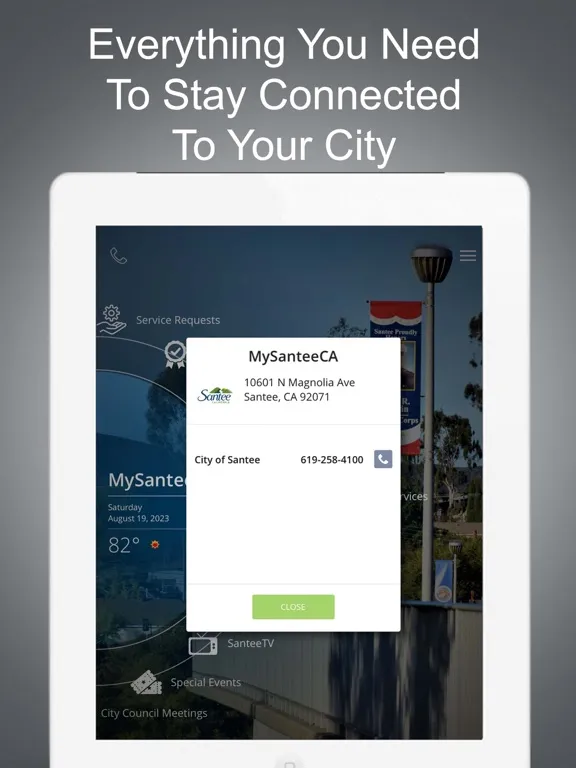MySanteeCA iPad  Screenshots