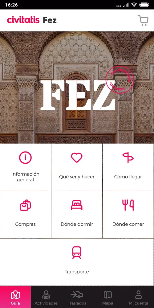 Capturas de pantalla de Guía de Fez de Civitatis